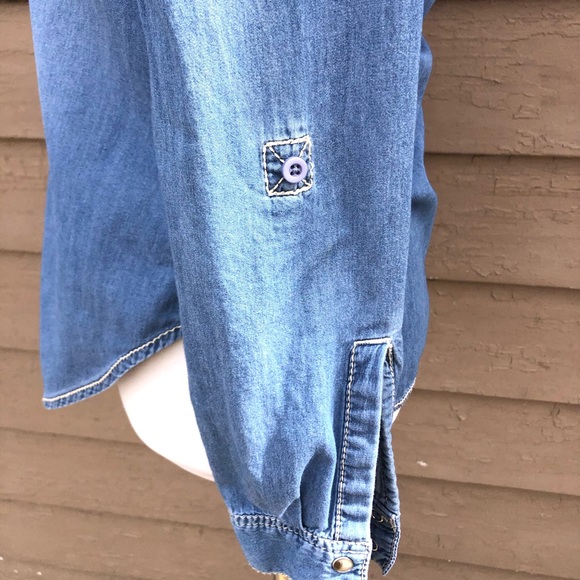 Seven7 western chambray shirt! - Picture 6 of 9